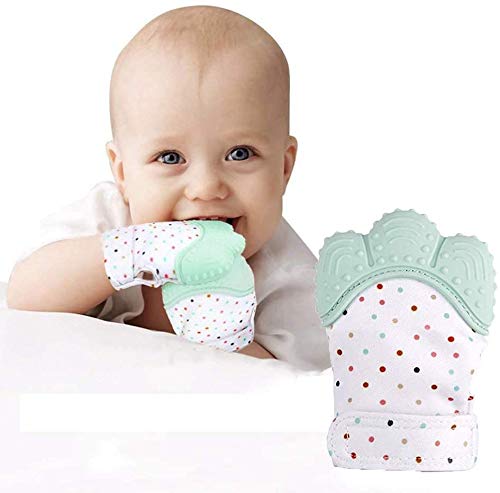 Luxury Baby Teether Mittens – Silicone Teething Gloves for 3-36 Months (Standard, 2 Piece)