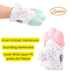Luxury Baby Teether Mittens – Silicone Teething Gloves for 3-36 Months (Standard, 2 Piece)